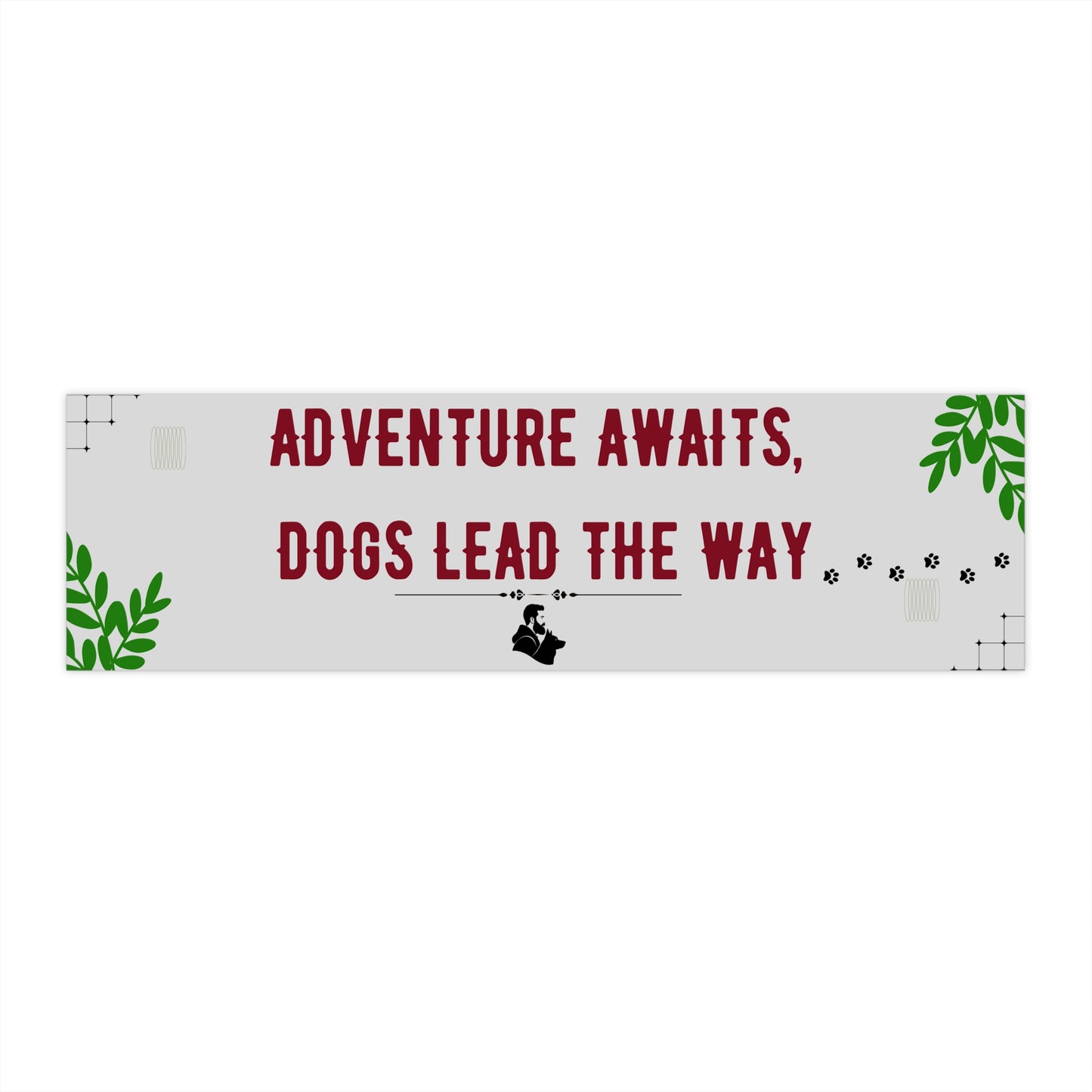 Adventure Awaits Dog Lover Bumper Stickers, Car Decor, Pet Owner Gift, Travel Enthusiast, Outdoor Adventure Stickers