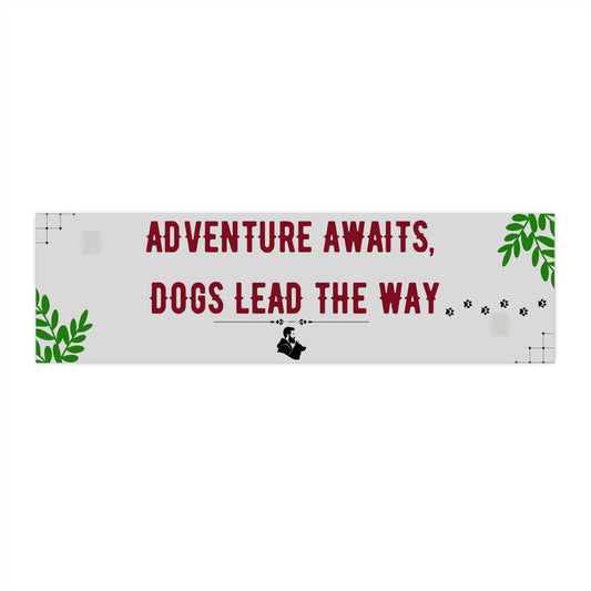 Adventure Awaits Dog Lover Bumper Stickers, Car Decor, Pet Owner Gift, Travel Enthusiast, Outdoor Adventure Stickers