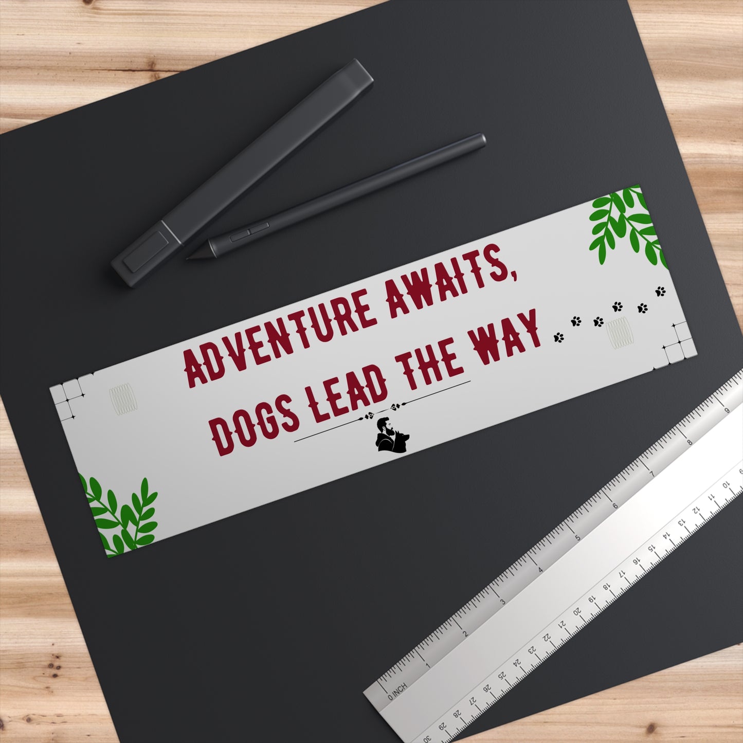 Adventure Awaits Dog Lover Bumper Stickers, Car Decor, Pet Owner Gift, Travel Enthusiast, Outdoor Adventure Stickers